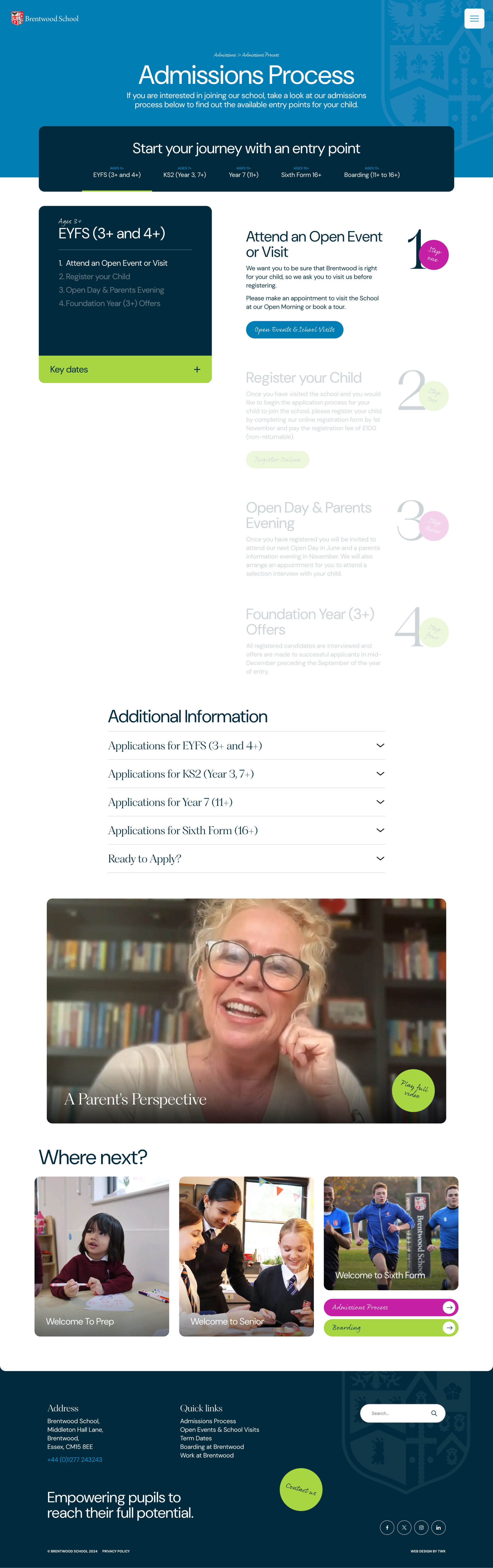 Brentwood School - The Web Kitchen