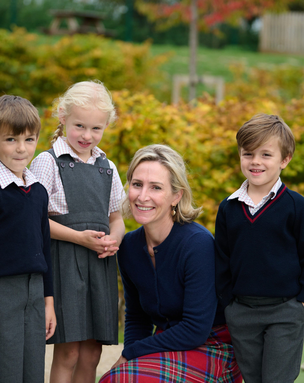 Moulsford pupils with a member of staff